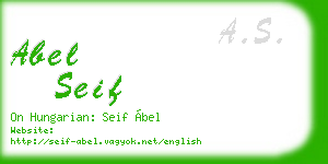 abel seif business card